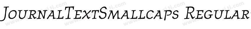JournalTextSmallcaps Regular字体转换